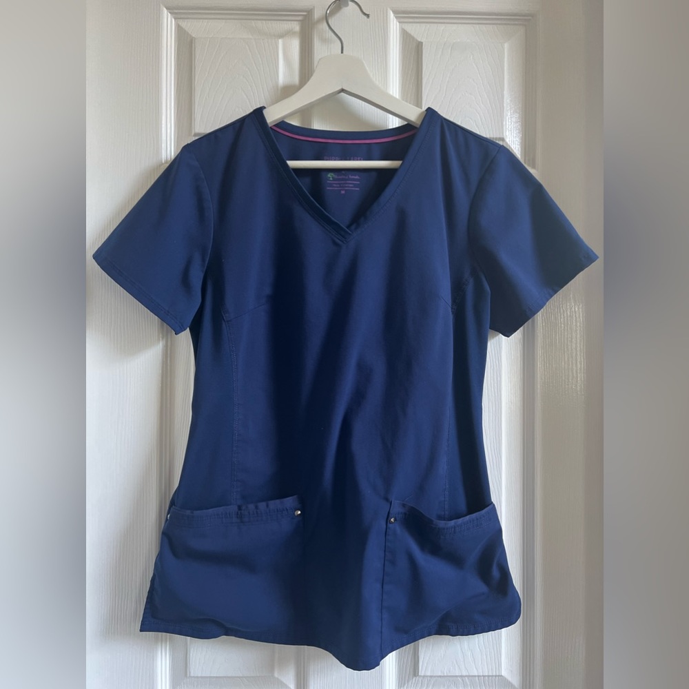 Purple Label by Healing Hands Scrub Set - navy